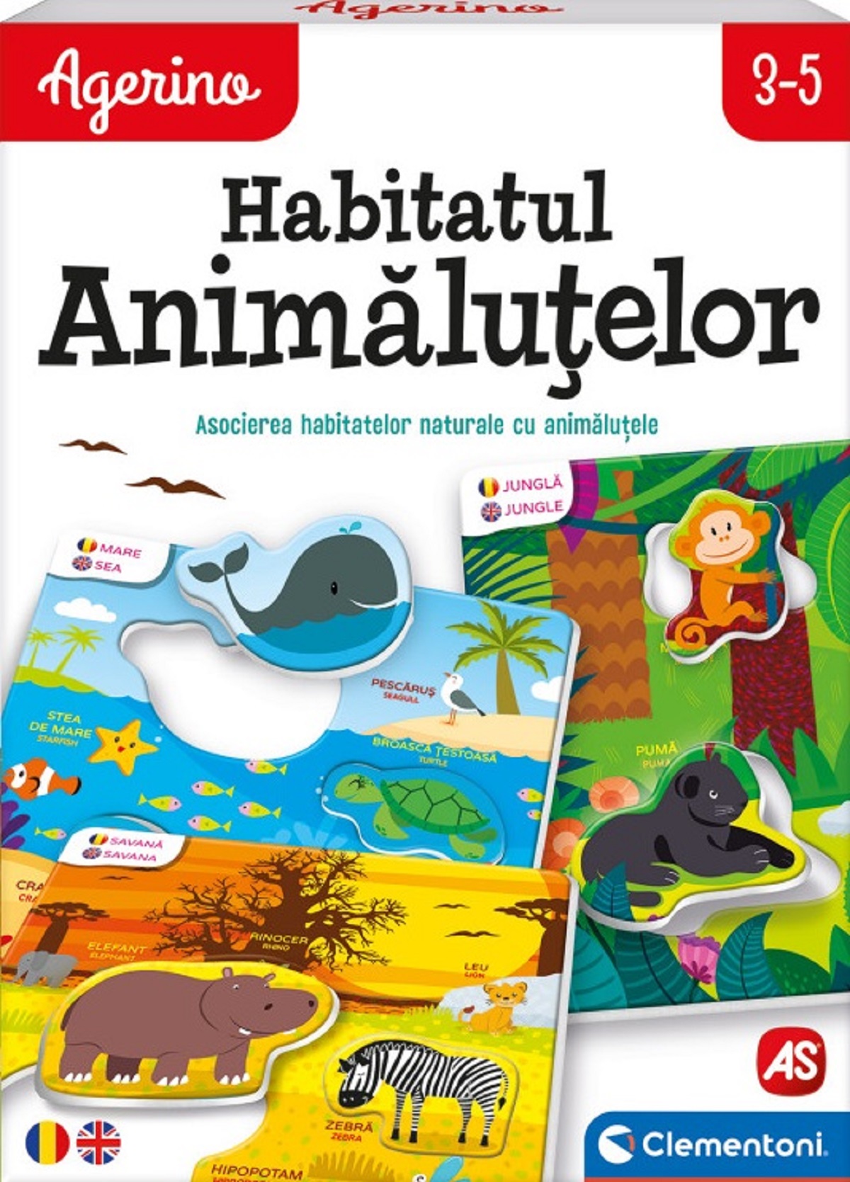 Joc educativ Agerino: Habitatul animalutelor
