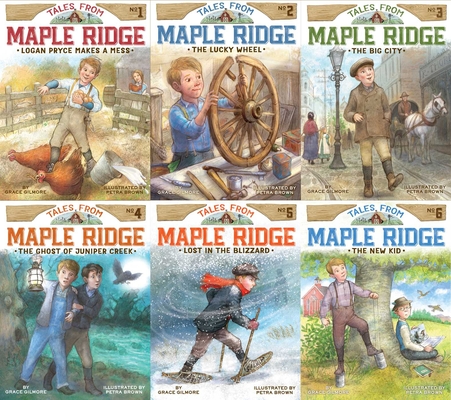 Coperta cărții 'Tales from Maple Ridge Collected Set: Logan Pryce Makes a Mess; The Lucky Wheel; The Big City; The Ghost of Juniper'