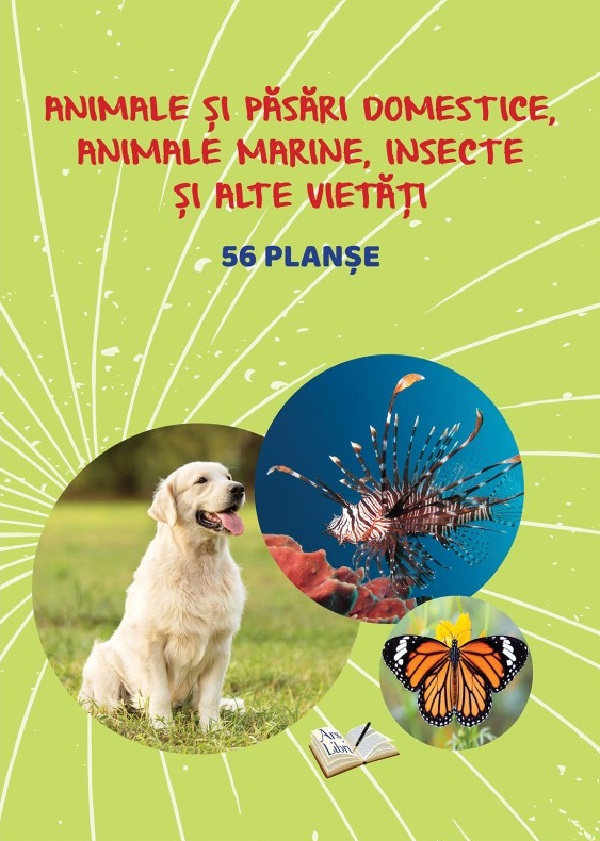 Planse: Animale si pasari domestice, animale marine, insecte si alte vietati