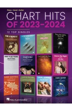 Coperta cărții 'Chart Hits of 2023-2024 - Piano/Vocal/Guitar Songbook -'