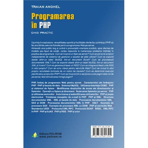 Programarea in PHP - Traian Anghel