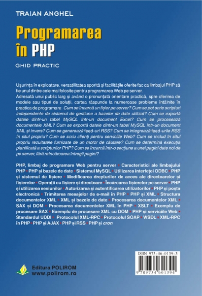 Programarea in PHP - Traian Anghel