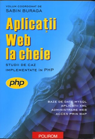 Coperta cărții 'Aplicatii Web la cheie - Sabin Buraga'