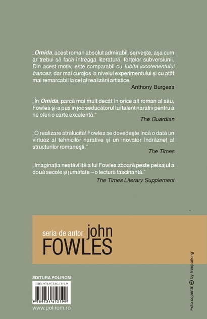Coperta cărții 'Omida - John Fowles'