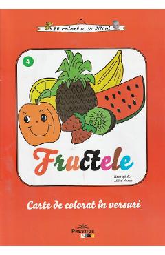 Poza produsului Fructele - Carte de colorat in versuri - Mihai Neacsu