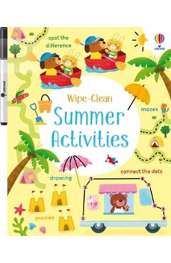 Coperta cărții 'Wipe-Clean Summer Activities - Kirsteen Robson'