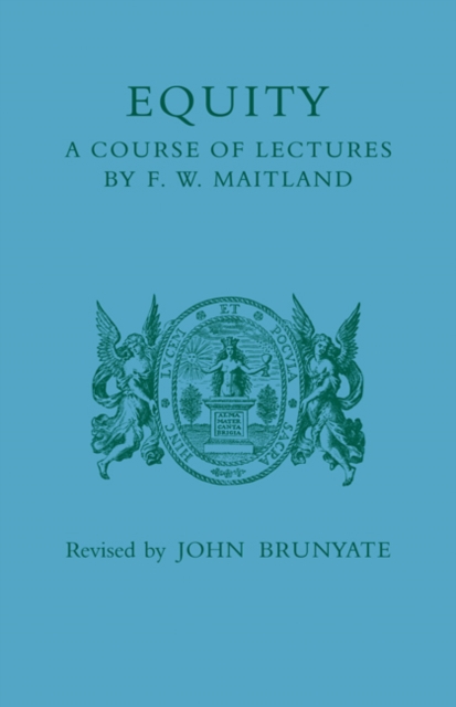 Equity: A Course of Lectures - F. W. Maitland