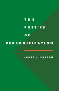 Poza produsului The Poetics of Personification - James J. Paxson