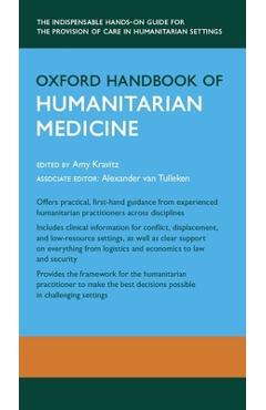 Coperta cărții 'Oxford Handbook of Humanitarian Medicine - Amy Kravitz'