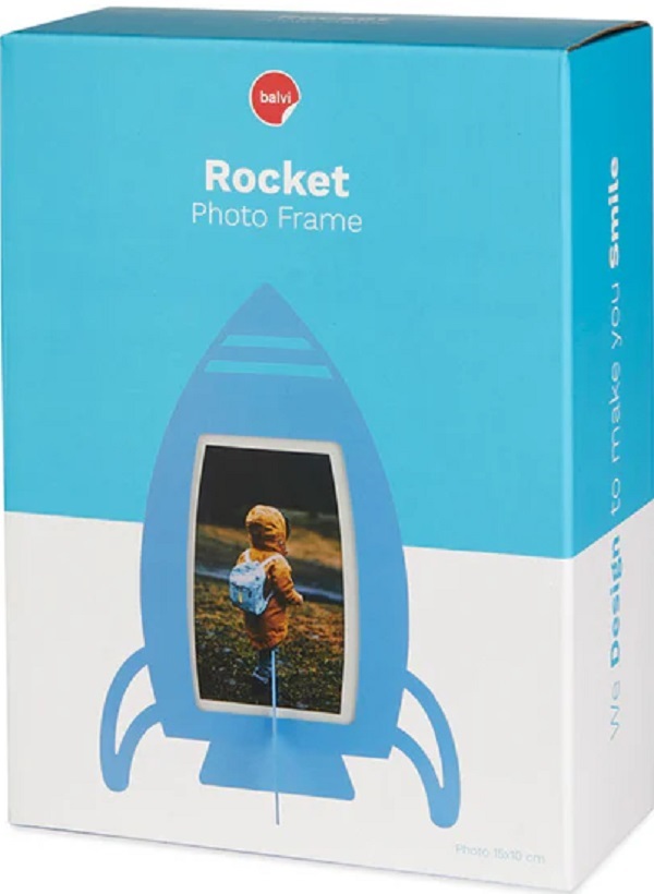 Rama foto verticala: Blue Rocket
