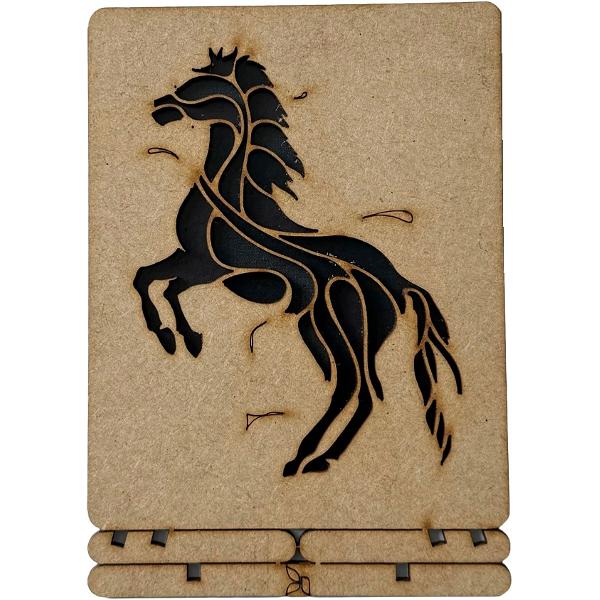 Carte postala din lemn: Horse