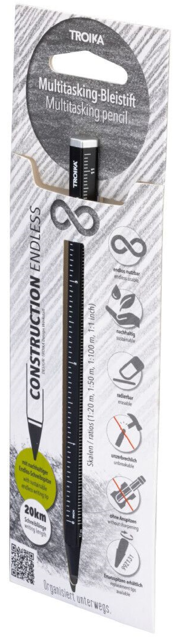 Creion multifunctional: Construction Endless. Negru