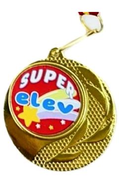 Medalie super elev + Snur tricolor