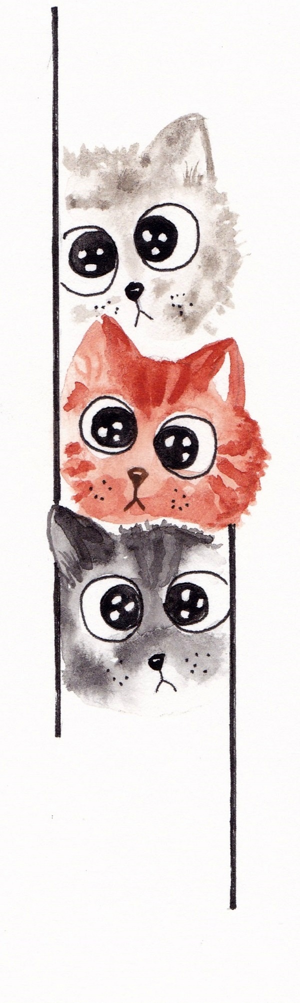 Semn de carte: Trei pisicute