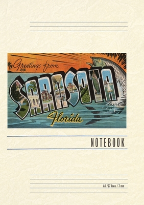 Vintage Lined Notebook Greetings from Sarasota, Florida - Found Image Press