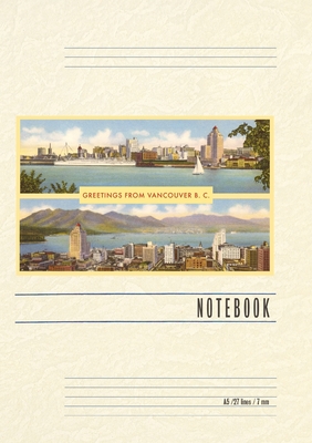 Vintage Lined Notebook Greetings from Victoria, BC, Canada - Found Image Press