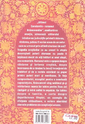 Ultimul Constantin. Romanul Brancovenilor - Ileana Toma
