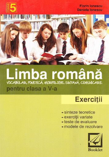 Coperta cărții 'Limba romana cls 5 Exercitii 2011 - Florin Ionescu, Daniela Ionescu'