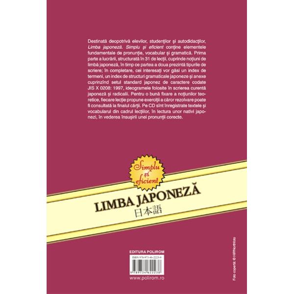 Limba Japoneza + CD simplu si eficient ed.6 - Neculai Amalinei