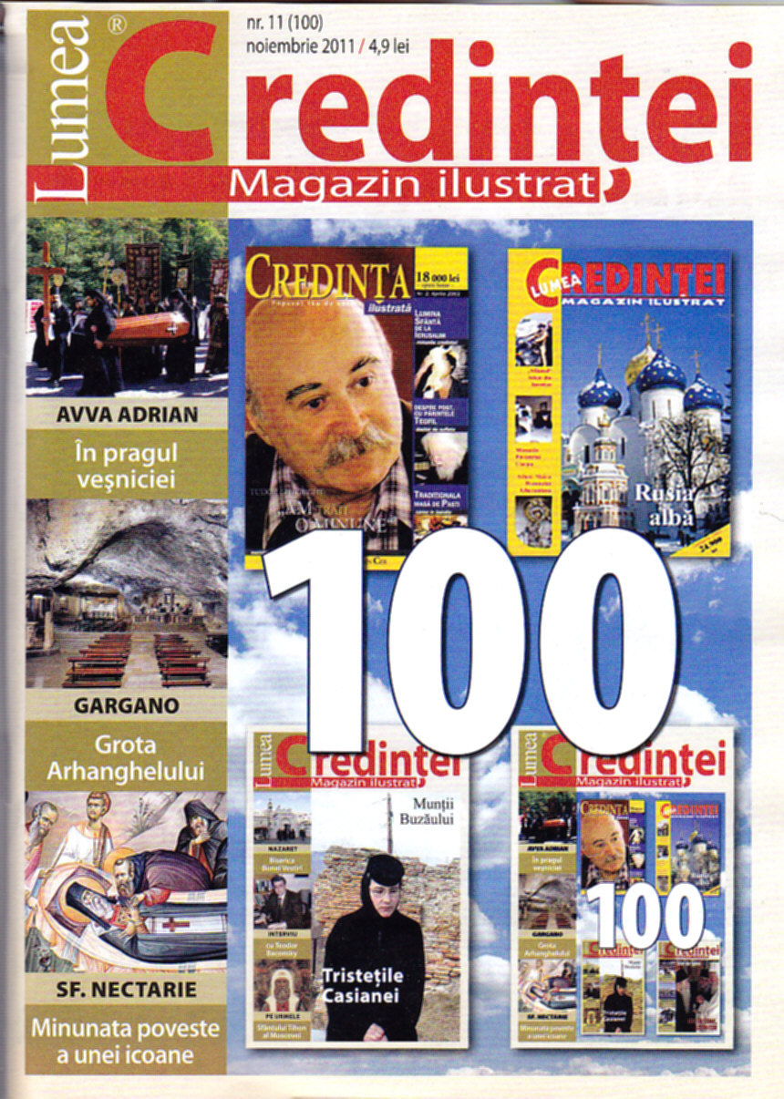 Coperta cărții 'Lumea Credintei - Noiembrie 2011'