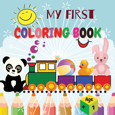 My first Coloring Book: Amazing Children's Book with Cute & Simple 40 Pictures to Learn vocabulary and Coloring Skills For Toddlers & Kids Ear - Adil Daisy