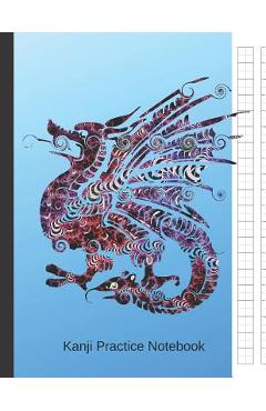 Poza produsului Kanji Practice Notebook: Japanese Writing Genkouyoushi Paper a Workbook to Write Kanji, Kana, Katakana or Hiragana - Creative Sh Journal Press