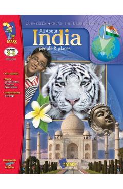Coperta cărții 'All About India Grades 3-5 - Ruth Solski'