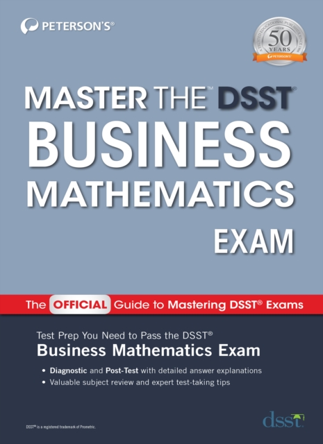 Coperta cărții 'Master the Dsst Business Mathematics Exam - Peterson's'