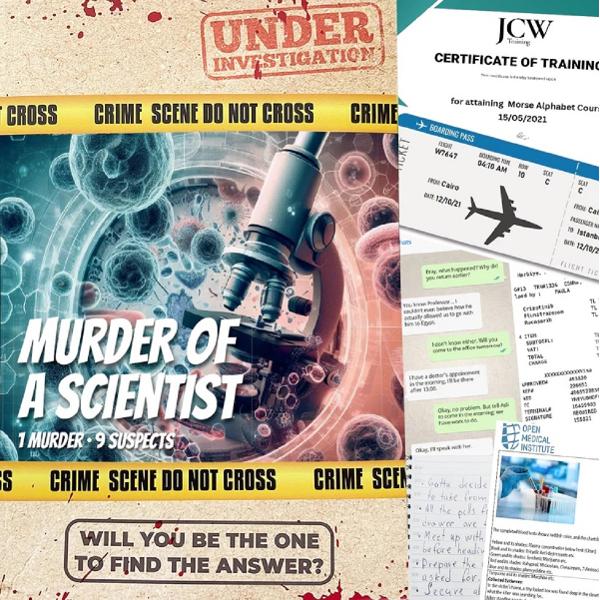 Joc de societate: Murder of a Scientist