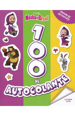 Masha si Ursul - 100 de autocolante. Jocuri si activitati