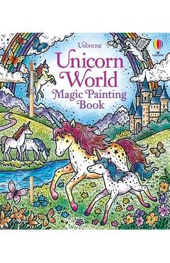 Coperta cărții 'Unicorn World Magic Painting Book - Abigail Wheatley'