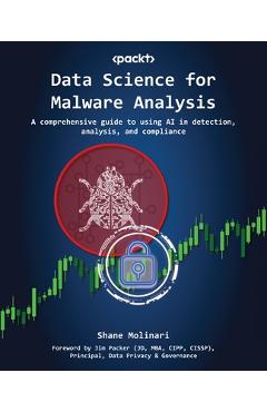 Coperta cărții 'Malware Science: A comprehensive guide to detection, analysis, and compliance - Shane Molinari'
