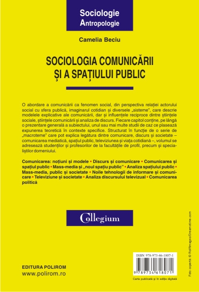 Sociologia comunicarii si a spatiului public - Camelia Beciu