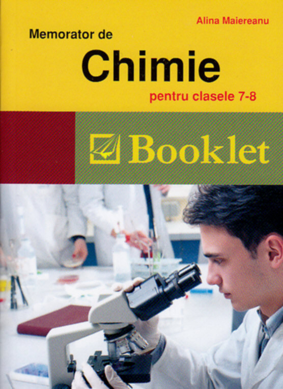 Coperta cărții 'Memorator de chimie pentru clasele 7-8 - Alina Maiereanu'