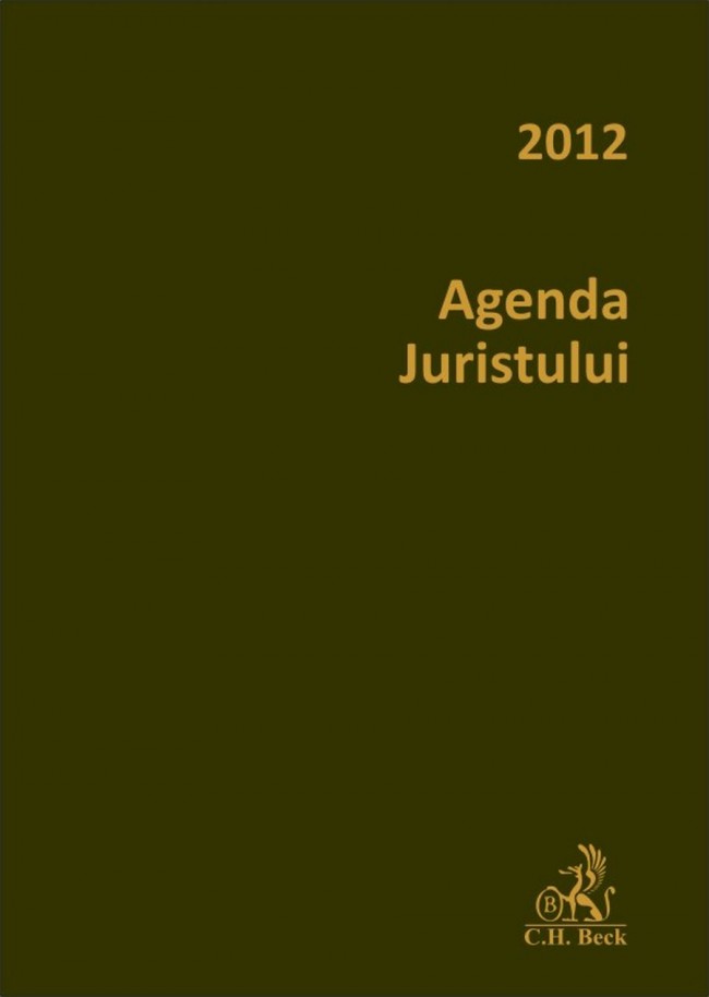 Coperta cărții 'Agenda Juristului 2012'