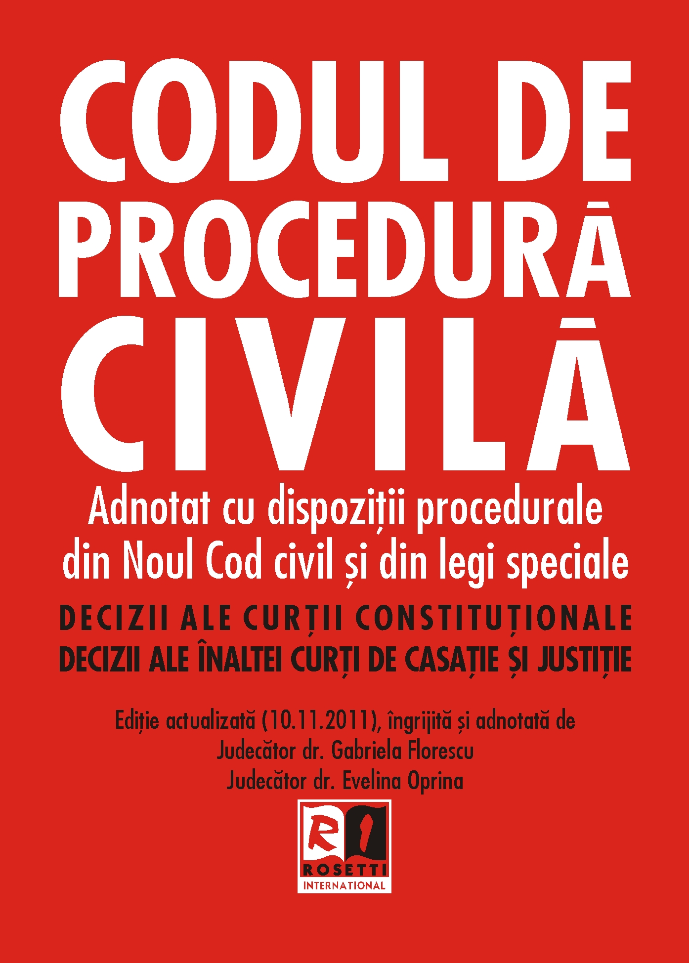 Coperta cărții 'Codul De Procedura Civila Act. 10.11.2011'
