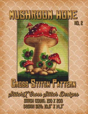 Mushroom Home 2 Cross Stitch Pattern - Stitchx