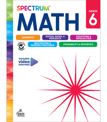 Spectrum Math Workbook, Grade 6 - Spectrum