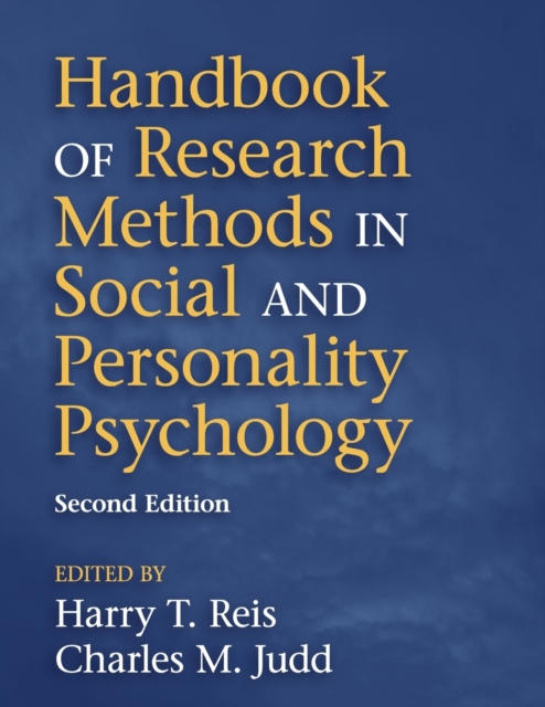 Handbook of Research Methods in Social and Personality Psychology - Harry T. Reis