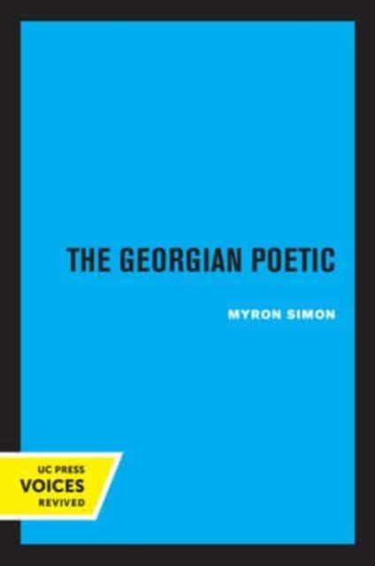 The Georgian Poetic - Myron Simon