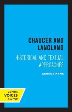 Poza produsului Chaucer and Langland: Historical Textual Approaches - George Kane