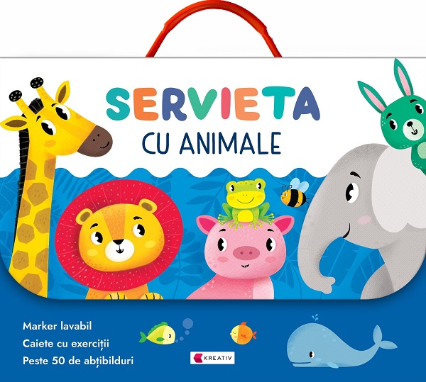 Servieta cu animale. Invatam si ne distram!