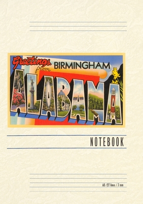 Vintage Lined Notebook Greetings from Birmingham, Alabama - Found Image Press