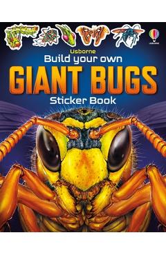 Coperta cărții 'Build Your Own Giant Bugs Sticker Book - Sam Smith'