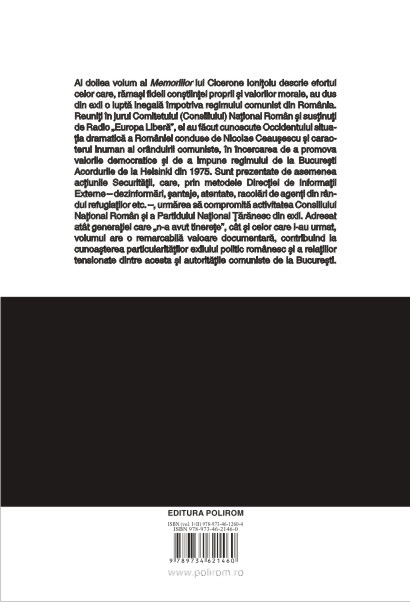 Memorii Cicerone Ionitoiu vol. 2: Drama Romaniei vazuta din exil