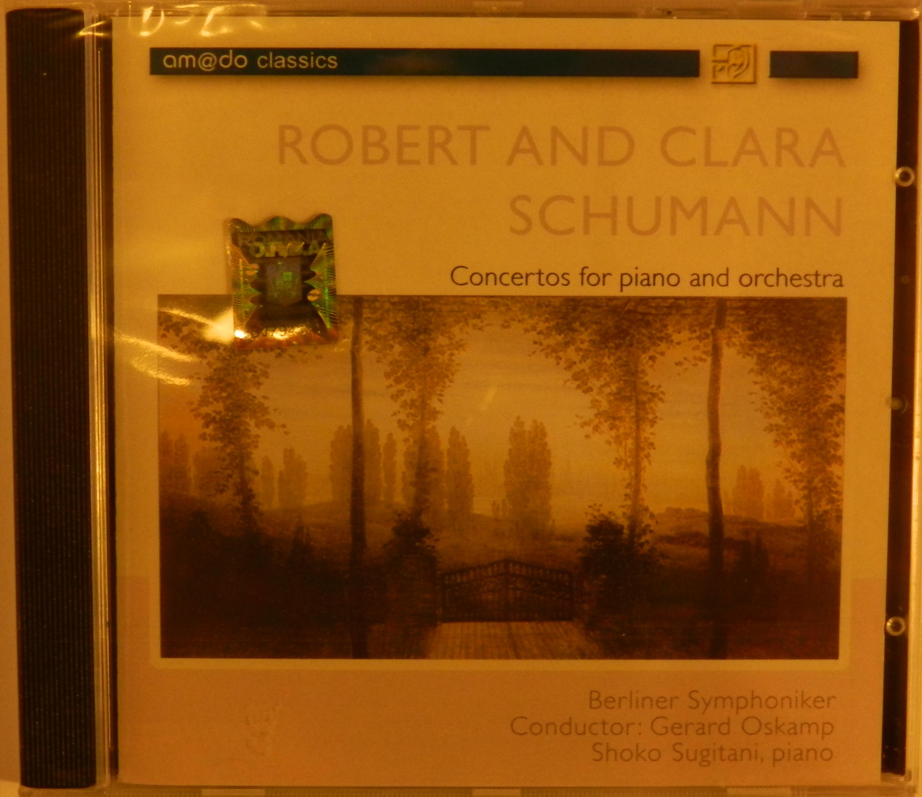 CD Robert And Clara Schuman - Concertos For Piano And Orchestra