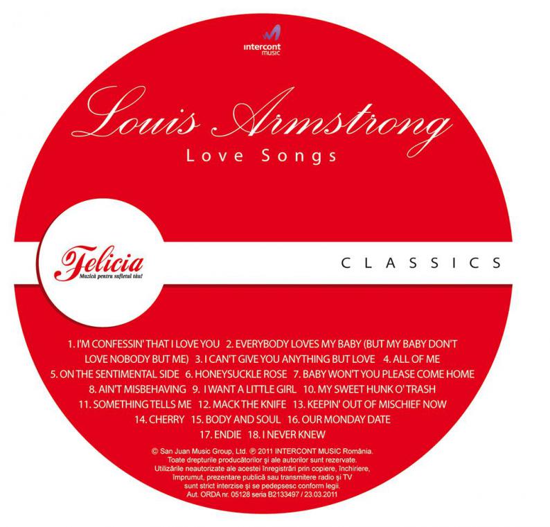 Imaginea produsului 'CD Louis Armstrong - Love Songs'