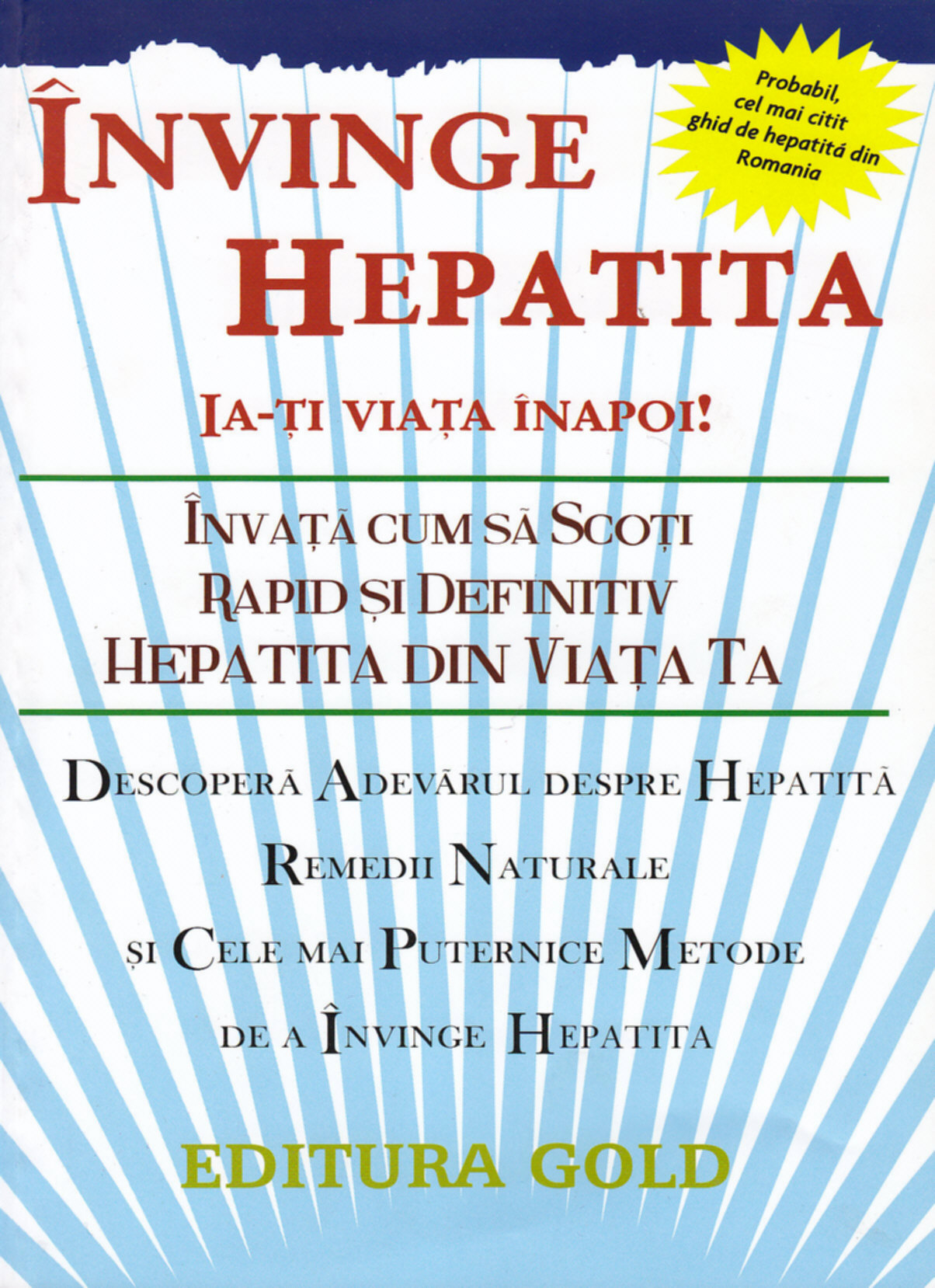 Coperta cărții 'Invinge hepatita, ia-ti viata inapoi! - Maria-Magdalena Lupu'