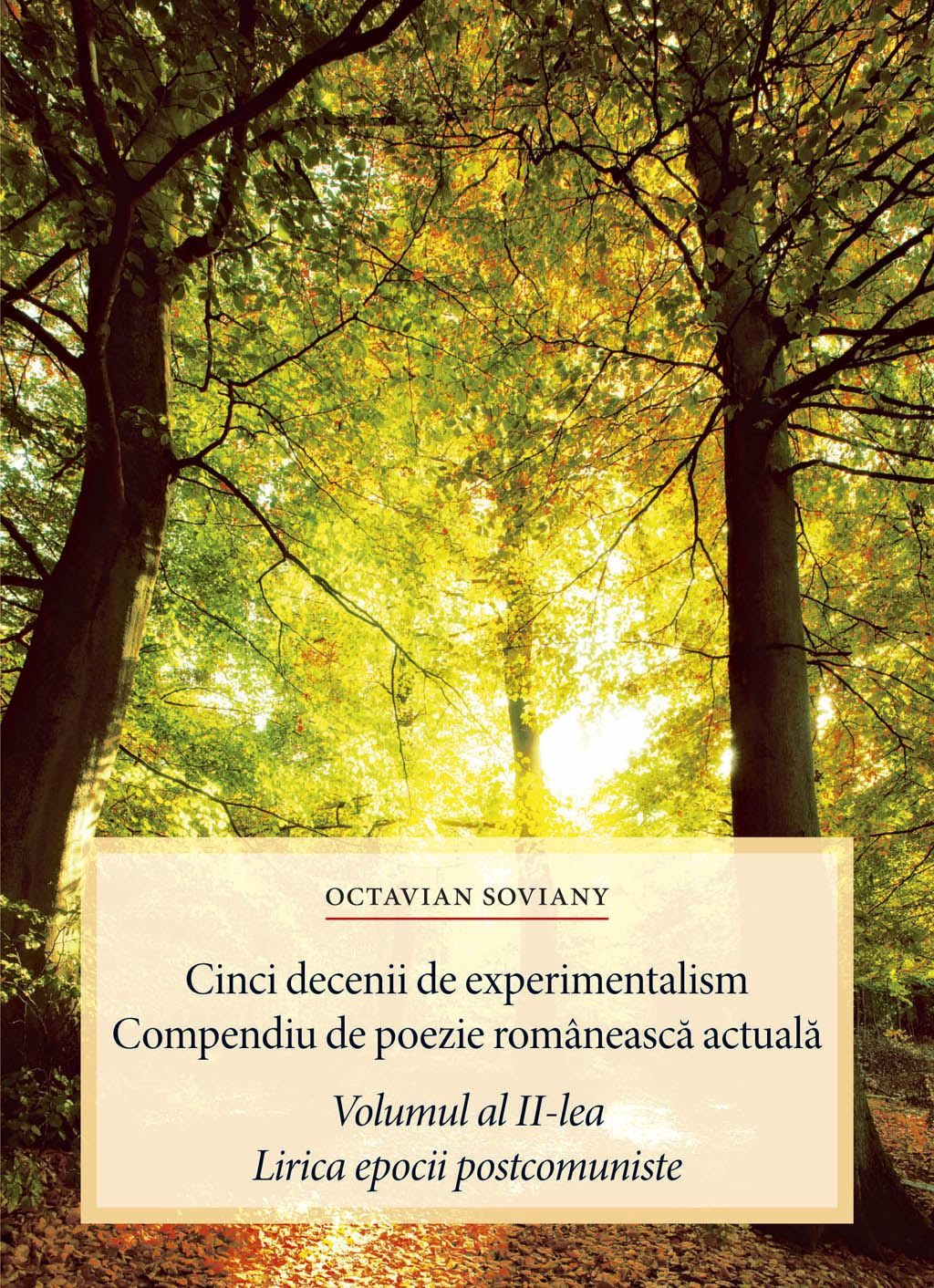Coperta cărții 'Cinci decenii de experimentalism. Compendiu de poezie romaneasca actuala vol. 2 - Octavian Soviany'