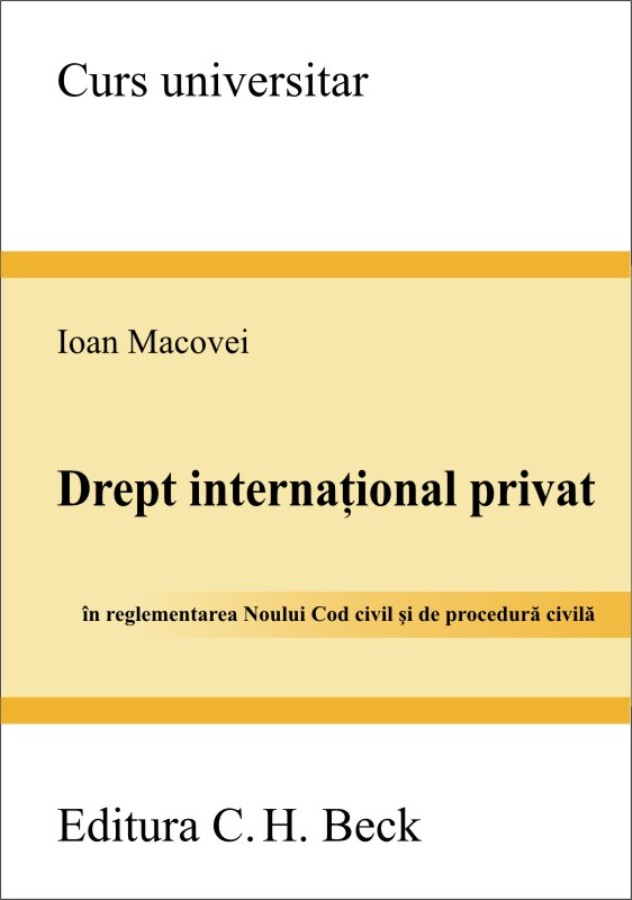 Coperta cărții 'Drept international privat - Ioan Macovei'